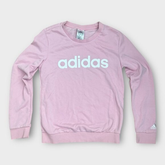 Adidas - Vintage Style Baby Pink Crewneck pullover sweatshirt - women's small - Picture 1 of 2